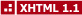 Conformità W3C XHTML 1.1