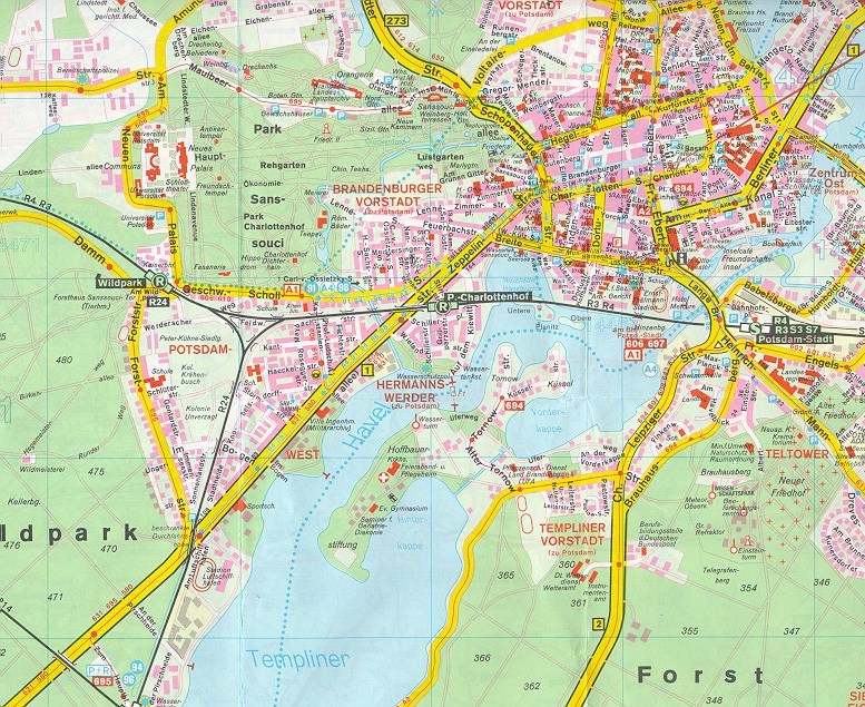 Potsdam City Map